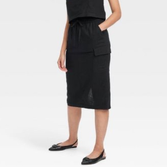 BNWT Linen Cargo Skirt - Picture 1 of 11